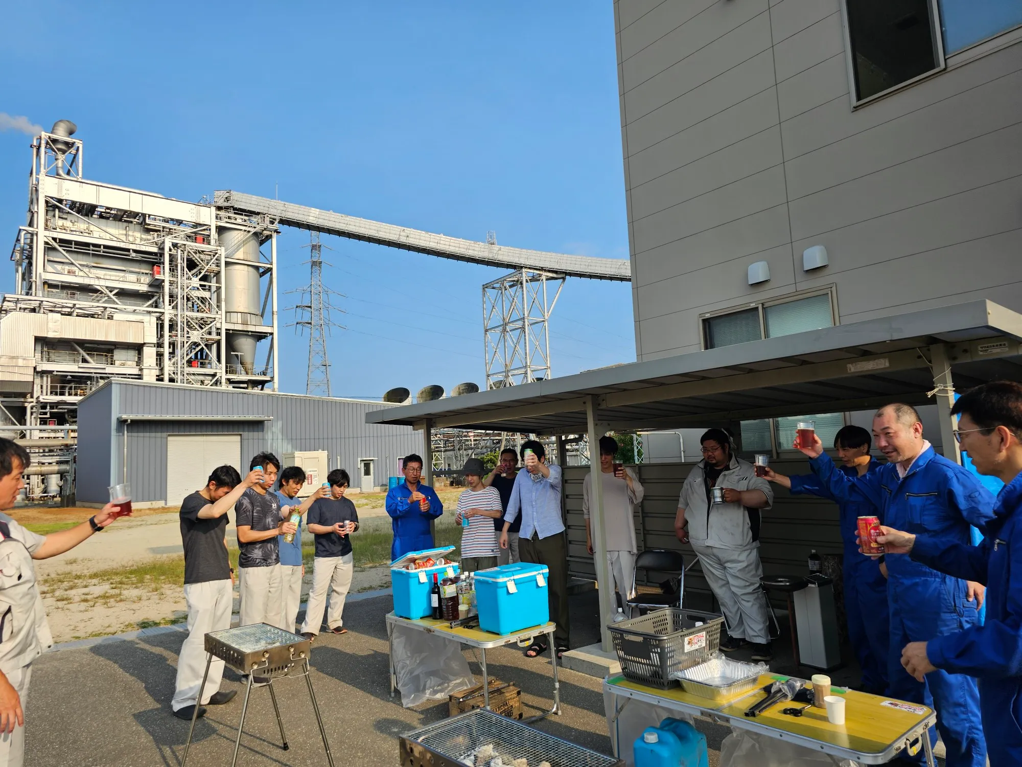 社内BBQ開催01